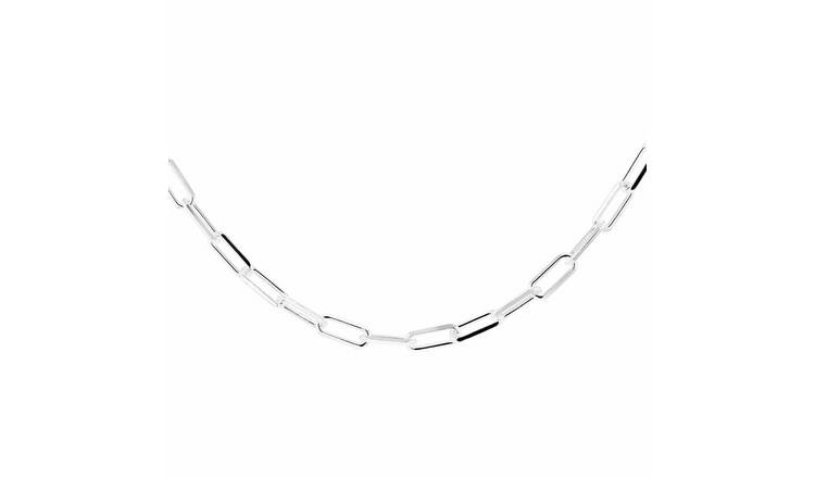 Revere Sterling Silver Paper Chain T-Bar Necklace Chain