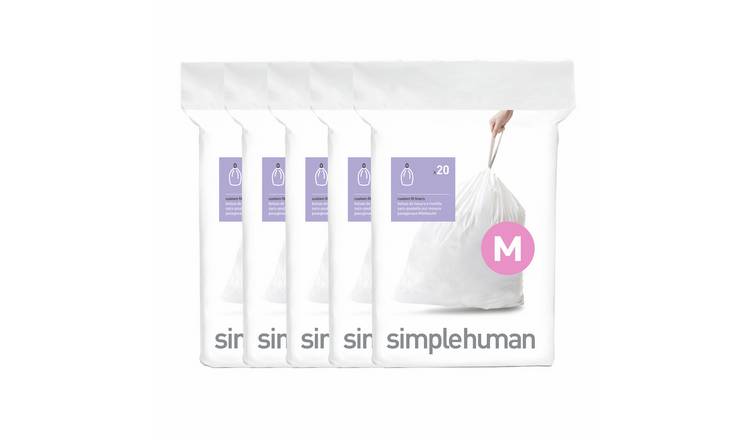 Simplehuman 45L Code M Bin Liners - Pack Of 100