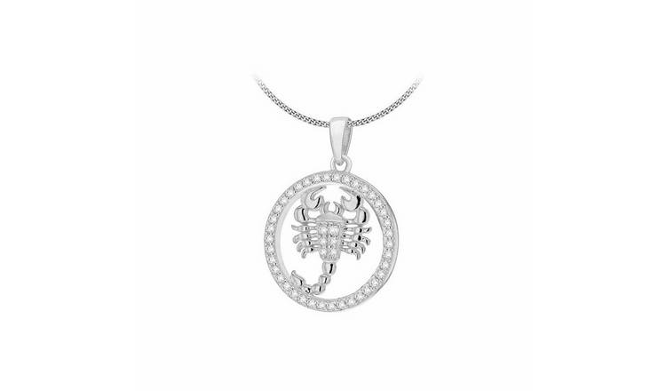 Revere Sterling Silver Scorpio Zodiac Pendant Necklace