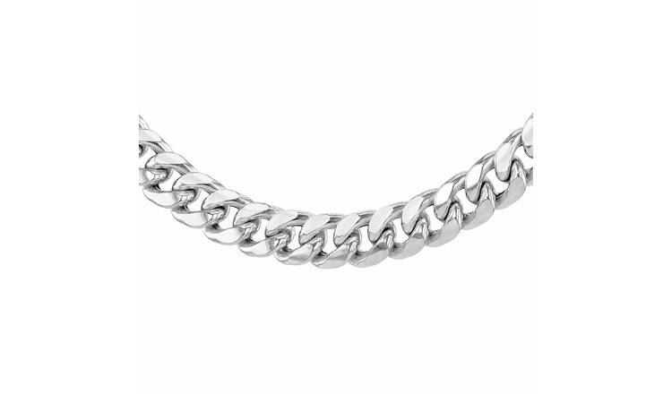 Revere Sterling Silver Rounded Cuban Curb Necklace Chain