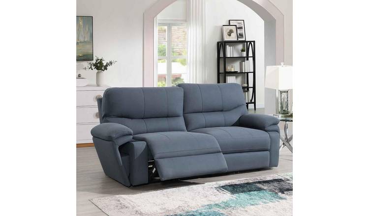 Sofa Source Flux 3 Seater Power Recliner Sofa - Blue