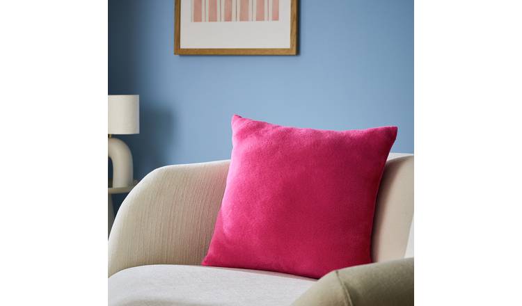 Home Essentials Fleece Cushion Fuchsia Pink - 43x43cm