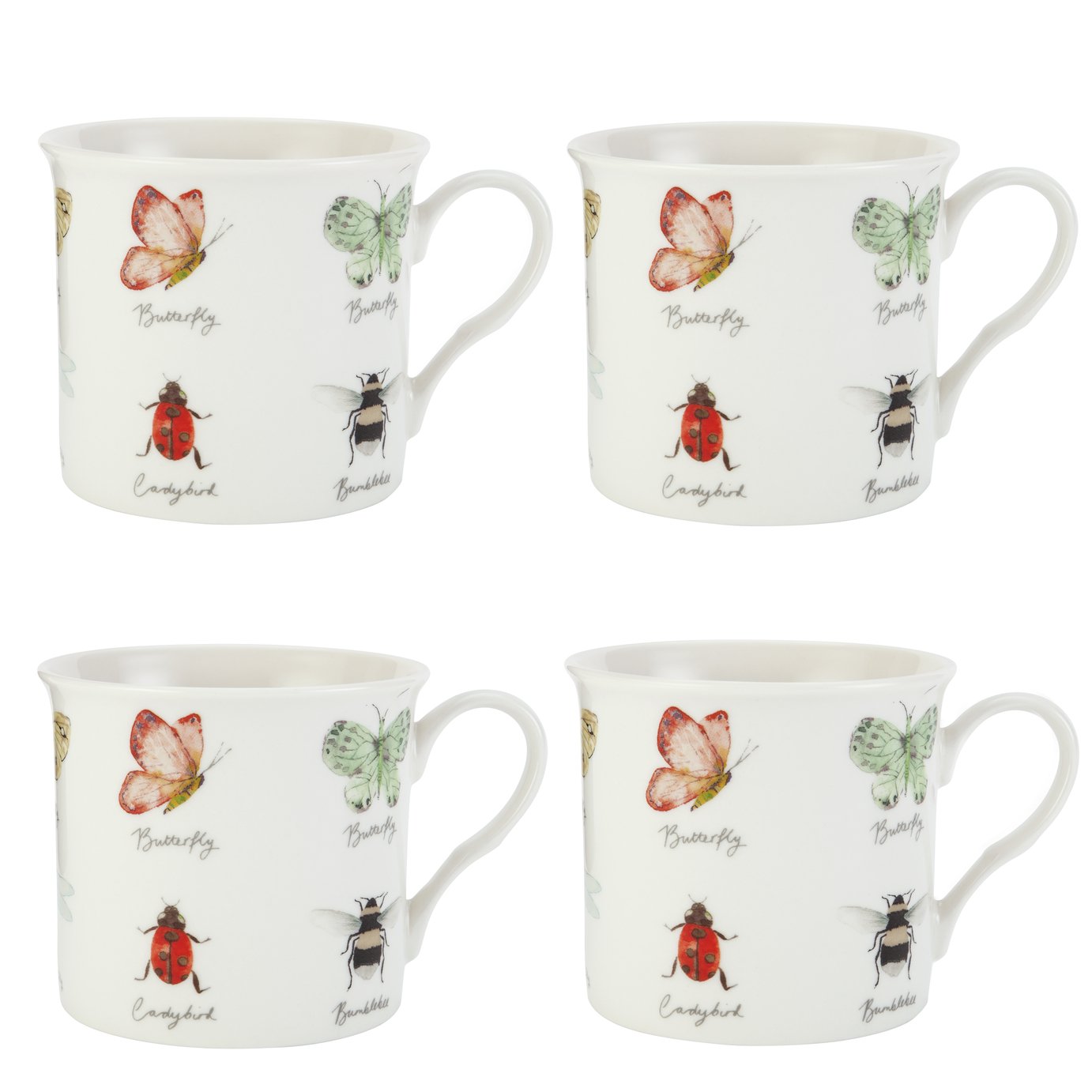 Argos Home Bugs Palace Pack of 4 Mugs Review