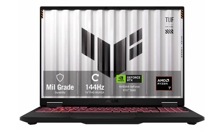 Asus TUF A16 16In R7 16GB 512GB RTX 5060 Gaming Laptop