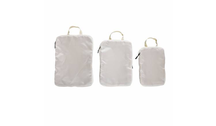 Packing Cubes 3 Piece Travel Storage Bag Set Beige