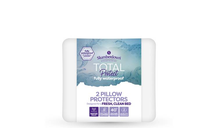 Slumberdown Total Protect Waterproof Pillow Protector - 2 Pack