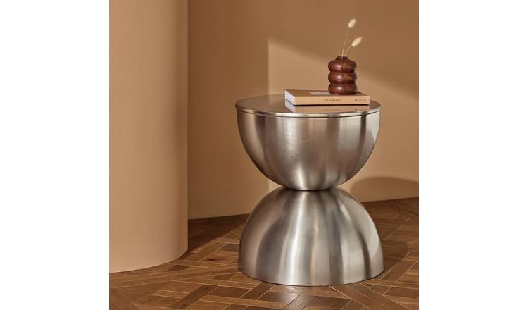 Habitat Zelda Side Table - Silver