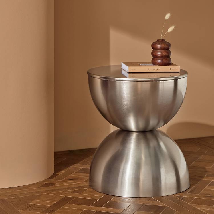 Habitat Zelda Side Table - Silver 0