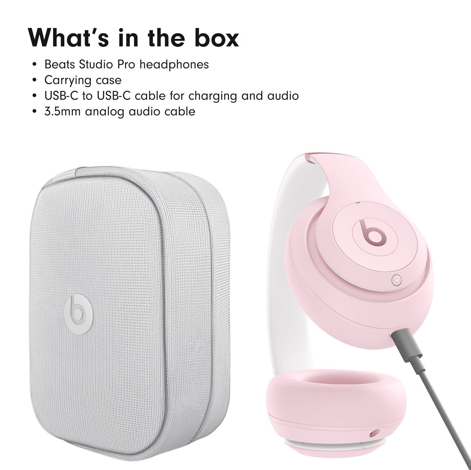 Buy Beats Studio Pro ANC Over-Ear Wireless Headphones - Soft Pink