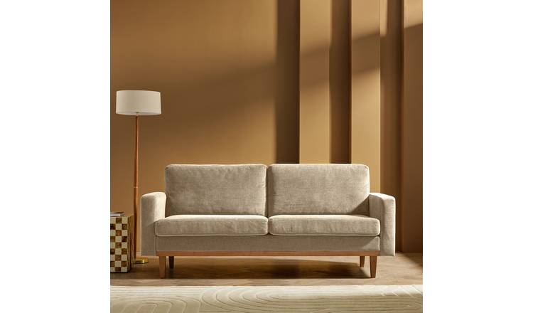 Habitat Della Fabric 3 Seater Sofa - Natural