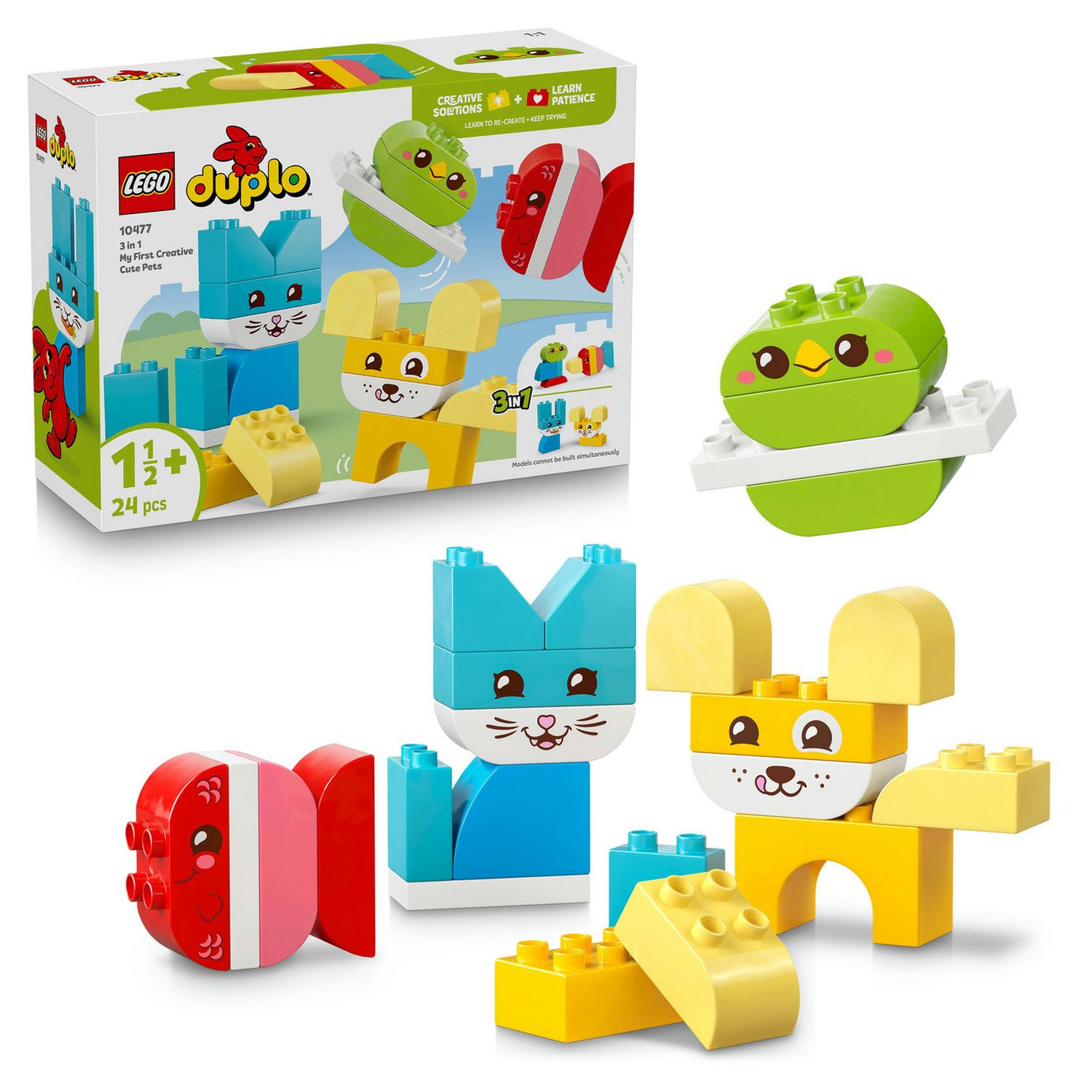 LEGO DUPLO 3 in 1 Creative Cute Pets Educational Building Toy 24 Pieces