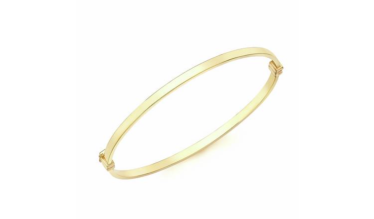Revere 9ct Yellow Gold Hinged Bangle