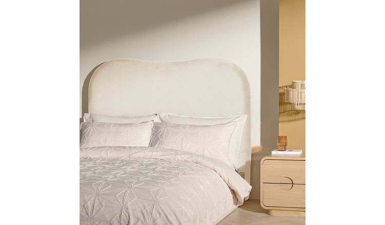 Habitat Mali Fabric Kingsize Headboard - Cream