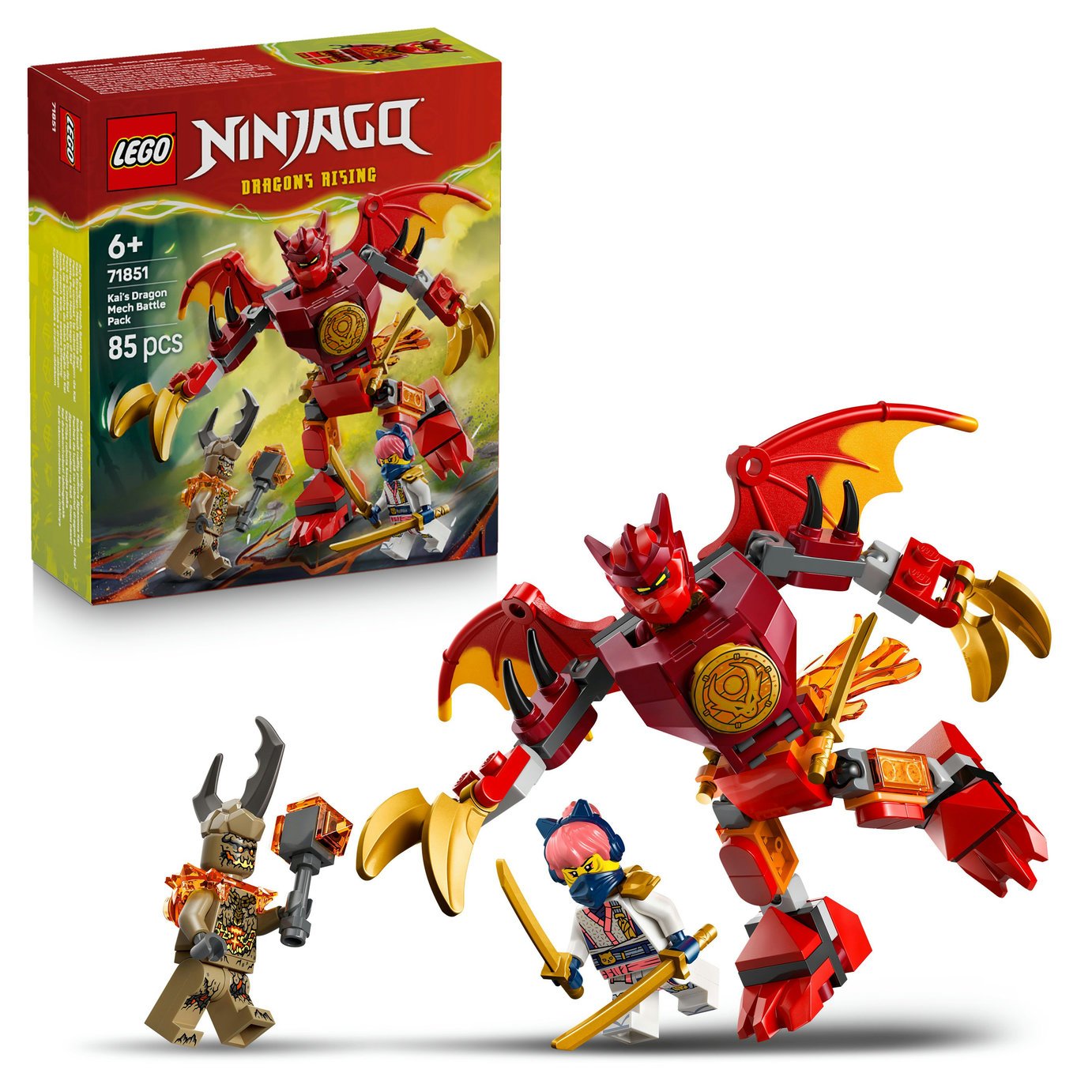 Buy LEGO NINJAGO Kai's Dragon Mech Battle Pack Ninja Toy 71851