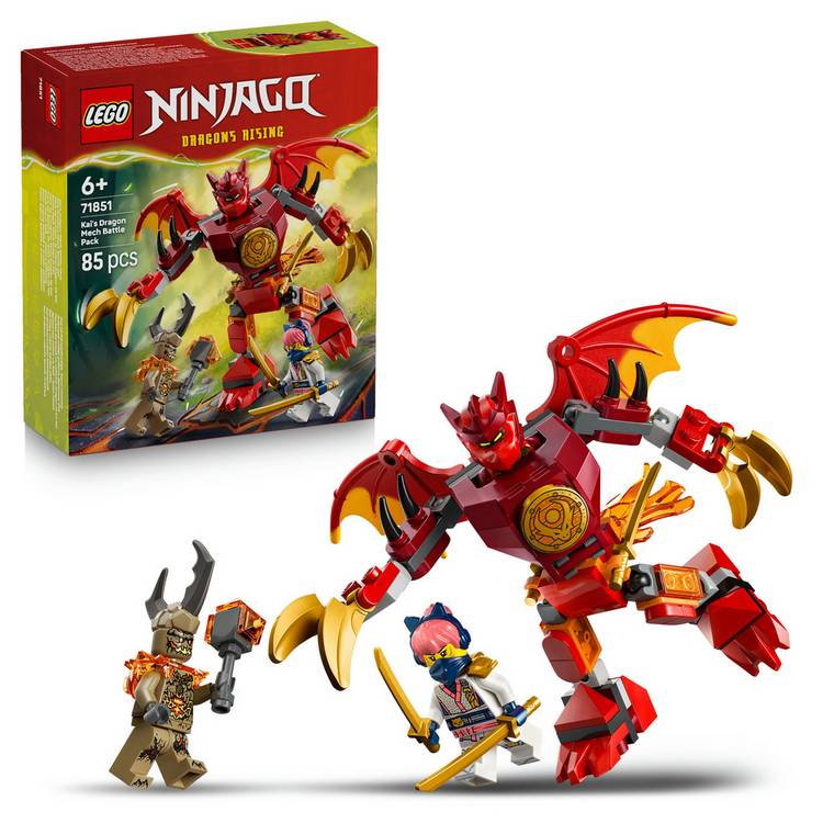 LEGO NINJAGO Kai's Dragon Mech Battle Pack Building Toy