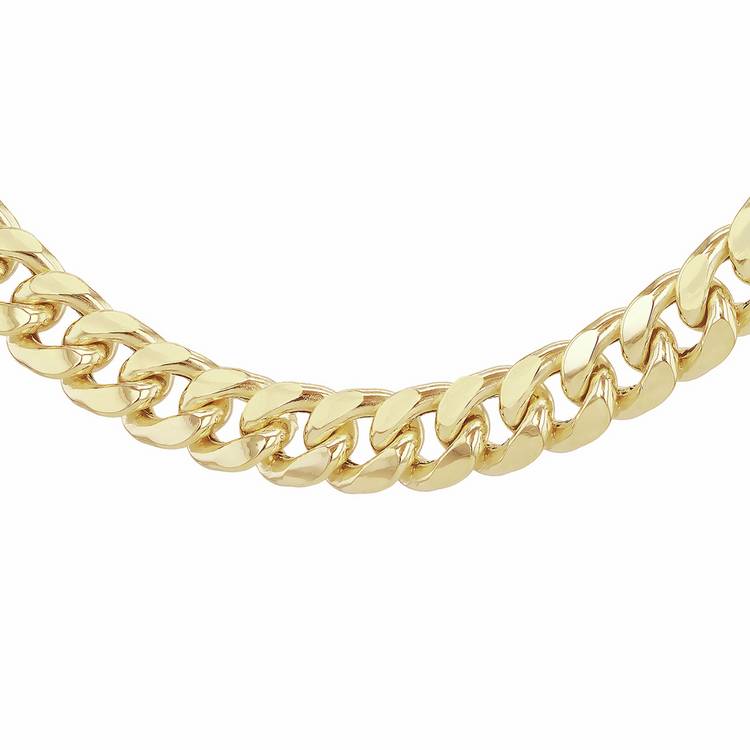 Revere 9ct Yellow Gold Cuban Link 20 Inch Chain