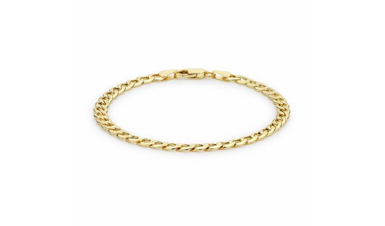 Revere 9ct Yellow Gold Curb Chain Bracelet