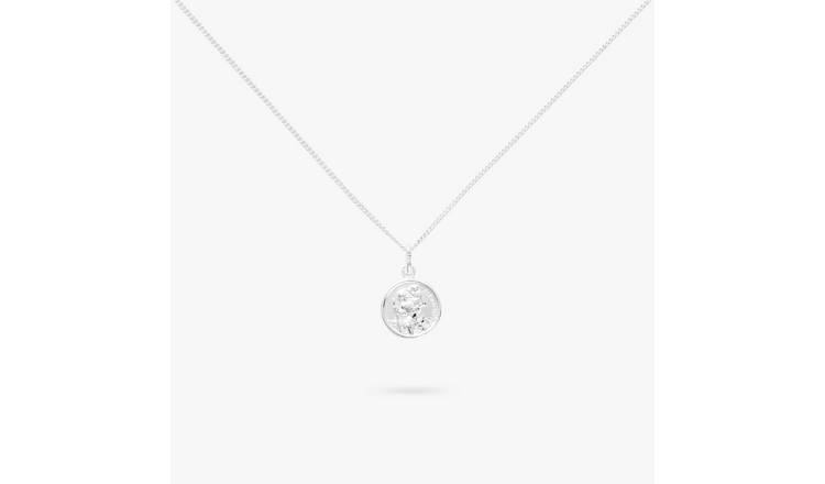 Revere Sterling Silver St Christopher Pendant Necklace