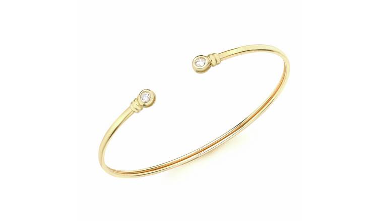 Revere 9ct Gold Plated Torque Bangle