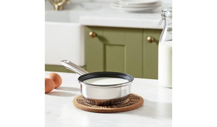 Argos Home 14cm Stainless Steel Milkpan