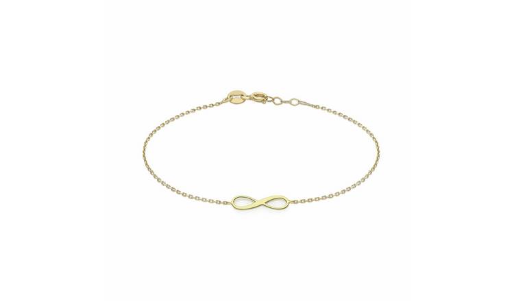Revere 9ct Yellow Gold Infinity Bracelet