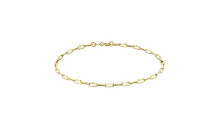 Revere 9ct Yellow Gold Paper Chain Bracelet