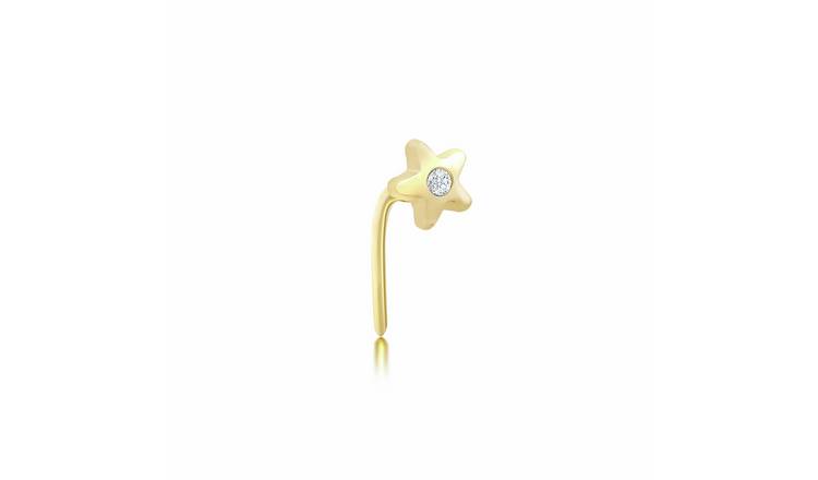 Revere 9ct Yellow Gold Star Nose Studs 