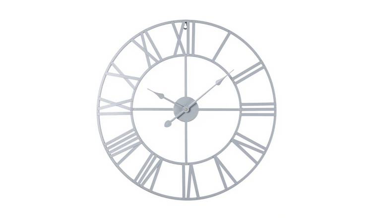 HomeGardenDirect EOS 60cm x 60cm Wall Clock - Grey