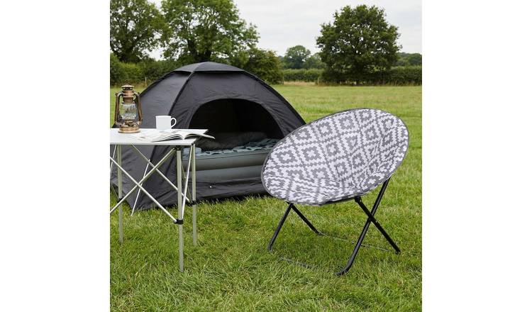 OHS Moon Camping Chair Folding Outdoor Seat - Geo
