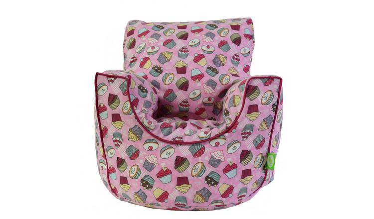 Bean Lazy Cupcake Cotton Bean Bag Armchair Toddler Size Pink