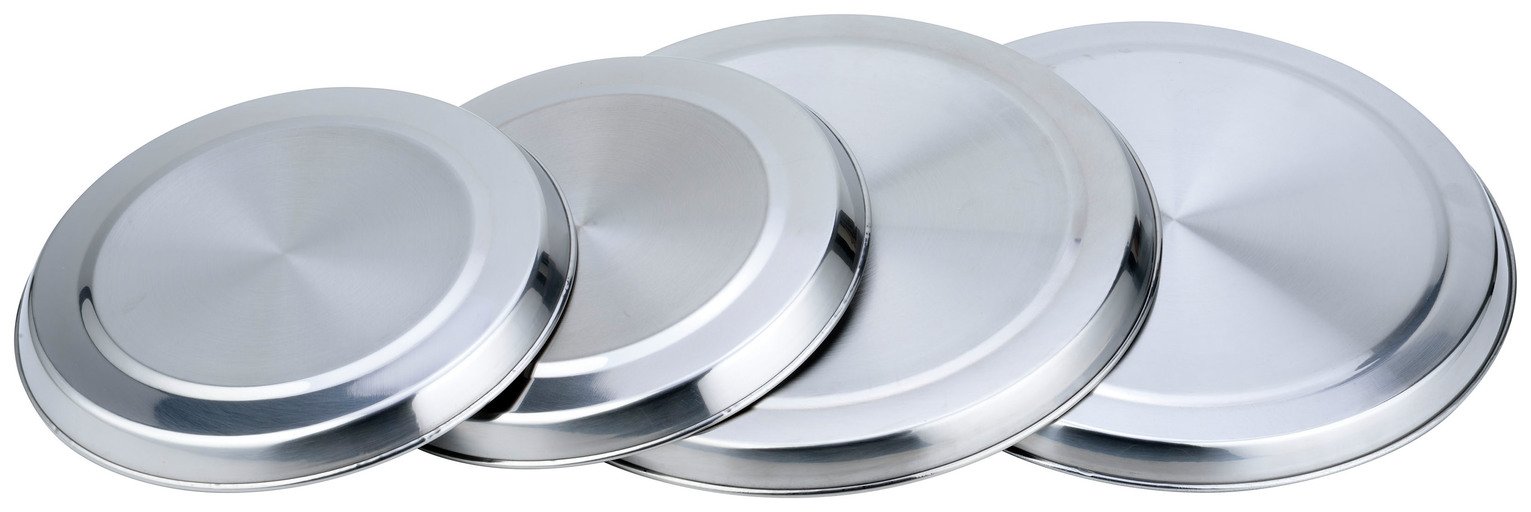 Argos Home Set of 4 Stainless Steel Hob Covers