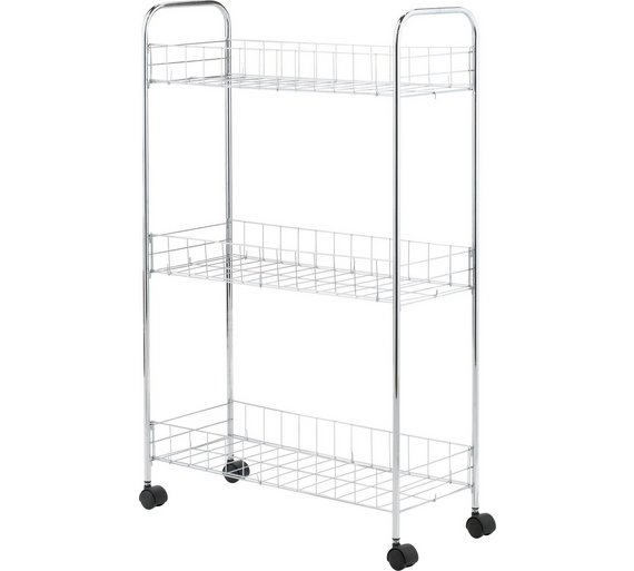 Buy HOME 3 Tier Slim Kitchen Trolley at Argos.co.uk - Your Online Shop ...