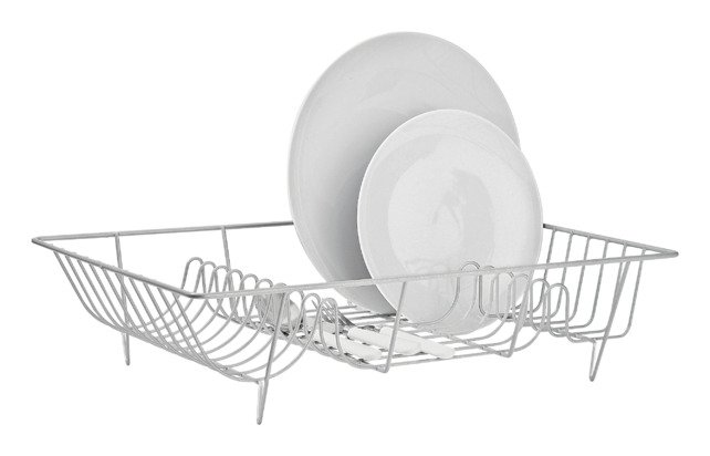 Argos Home Dish Rack - Silver Effect