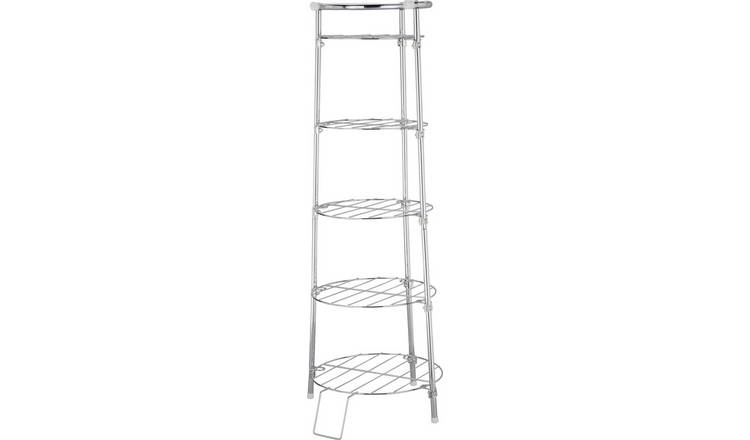 Argos Home 5 Tier Circular Chrome Pan Stand