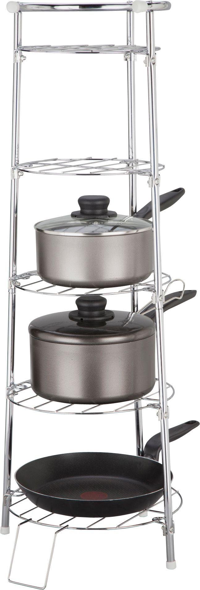 Argos Home 5 Tier Circular Chrome Pan Stand Review