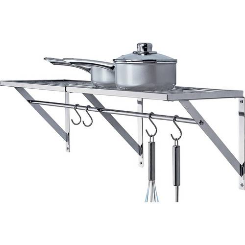 Buy Argos Home Chrome Wall Shelf With Hanging Bars Kitchen
