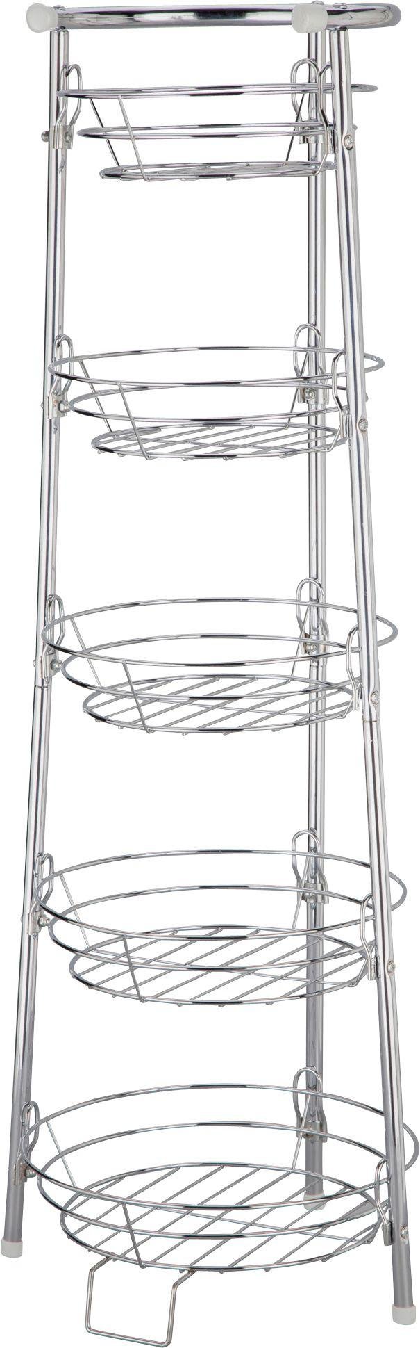 Argos Home 5 Tier Chrome Finish Vegetable Stand