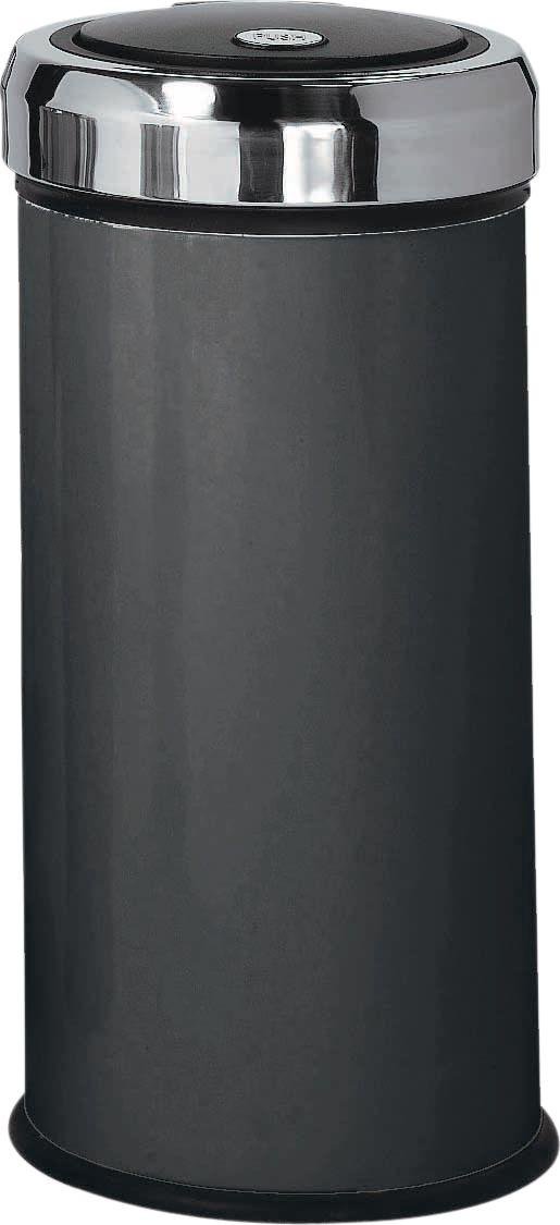 Argos Home 30 Litre Press Top Kitchen Bin - Matt Black