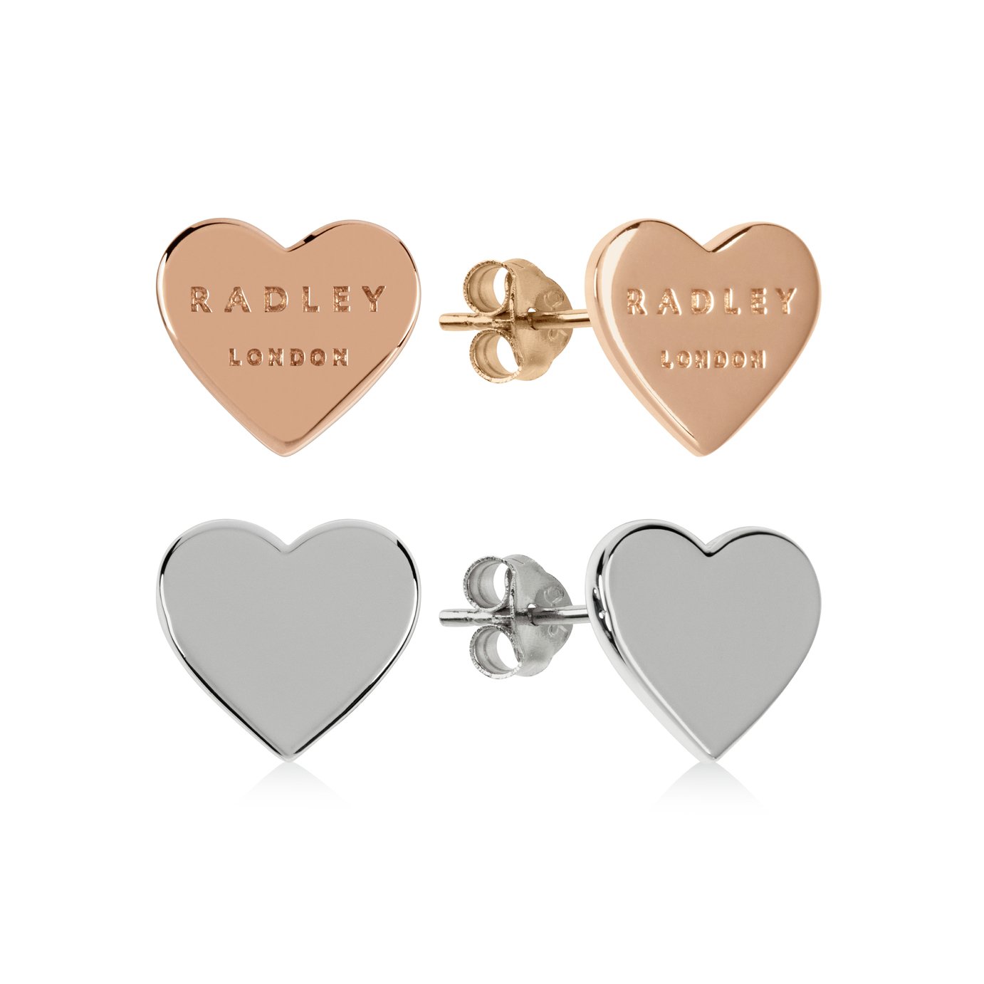 Radley 18ct Rose Gold & Silver Plated Heart Stud Earring Set Review