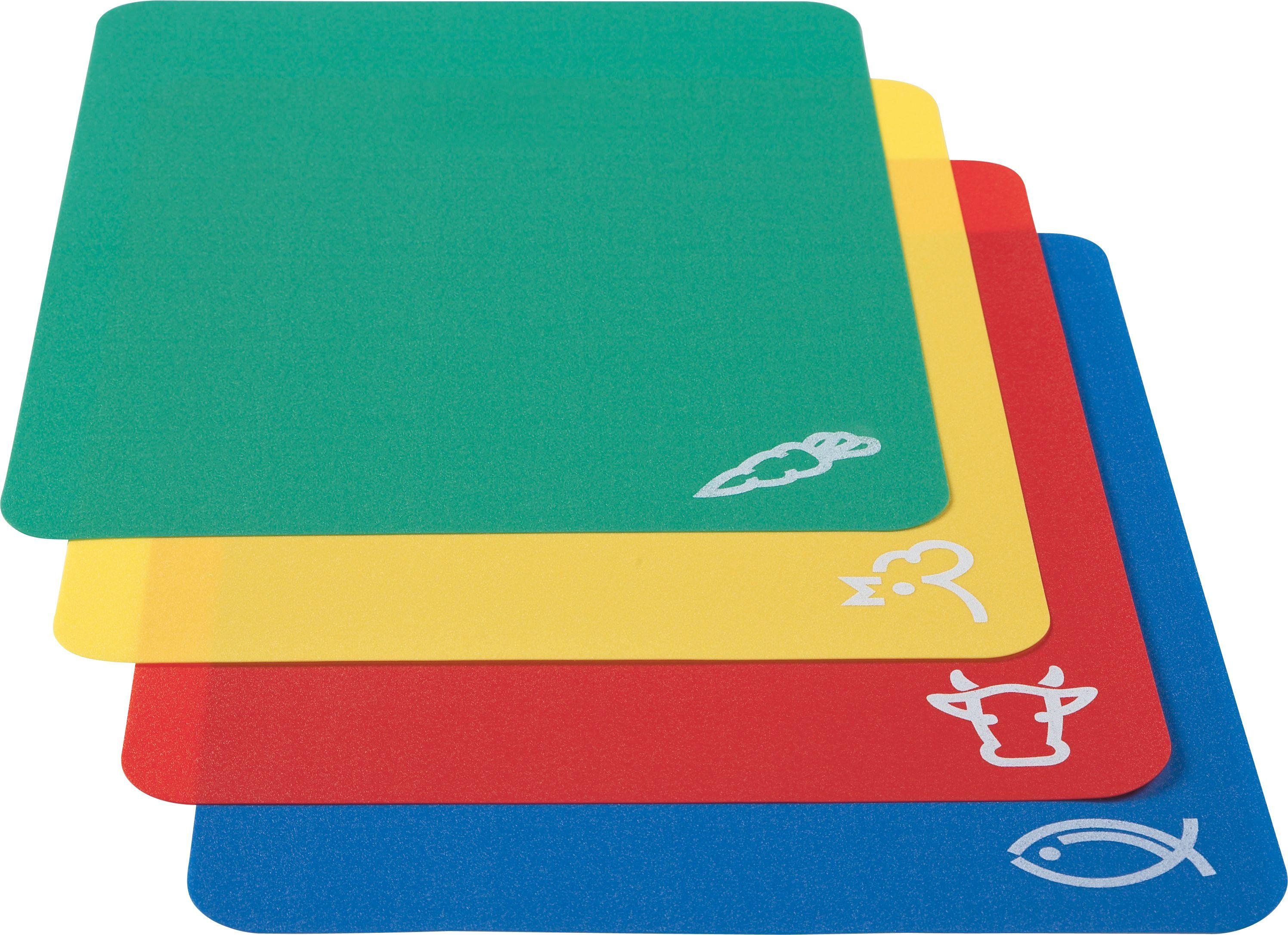 Argos Home Pack of 4 Flexible Plastic Chopping Mats