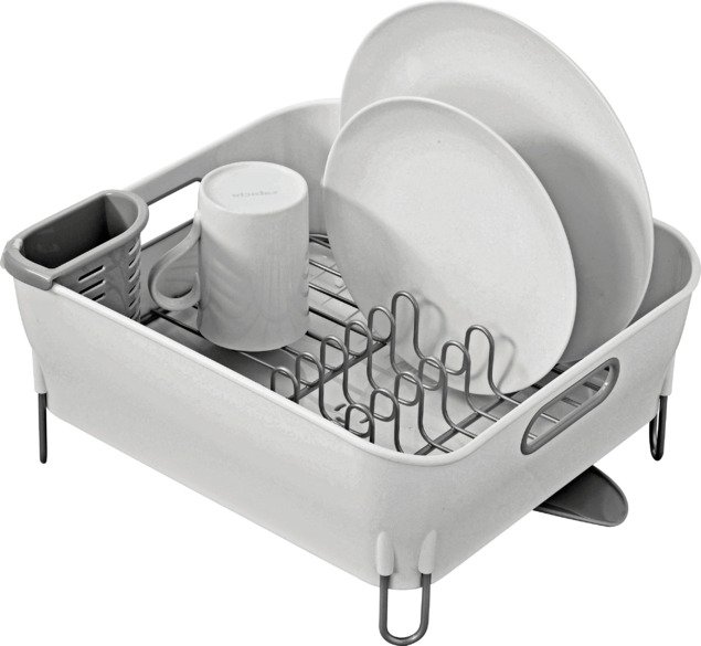 simplehuman Compact Dish Rack - White