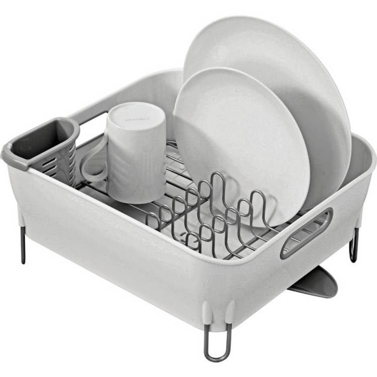 simplehuman Compact Dish Rack - White 0