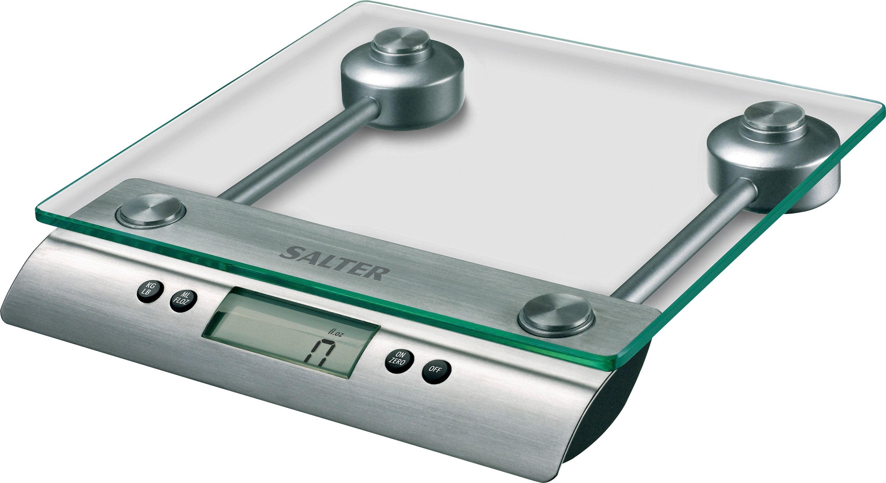 Salter Glass Kitchen Scale - Silver