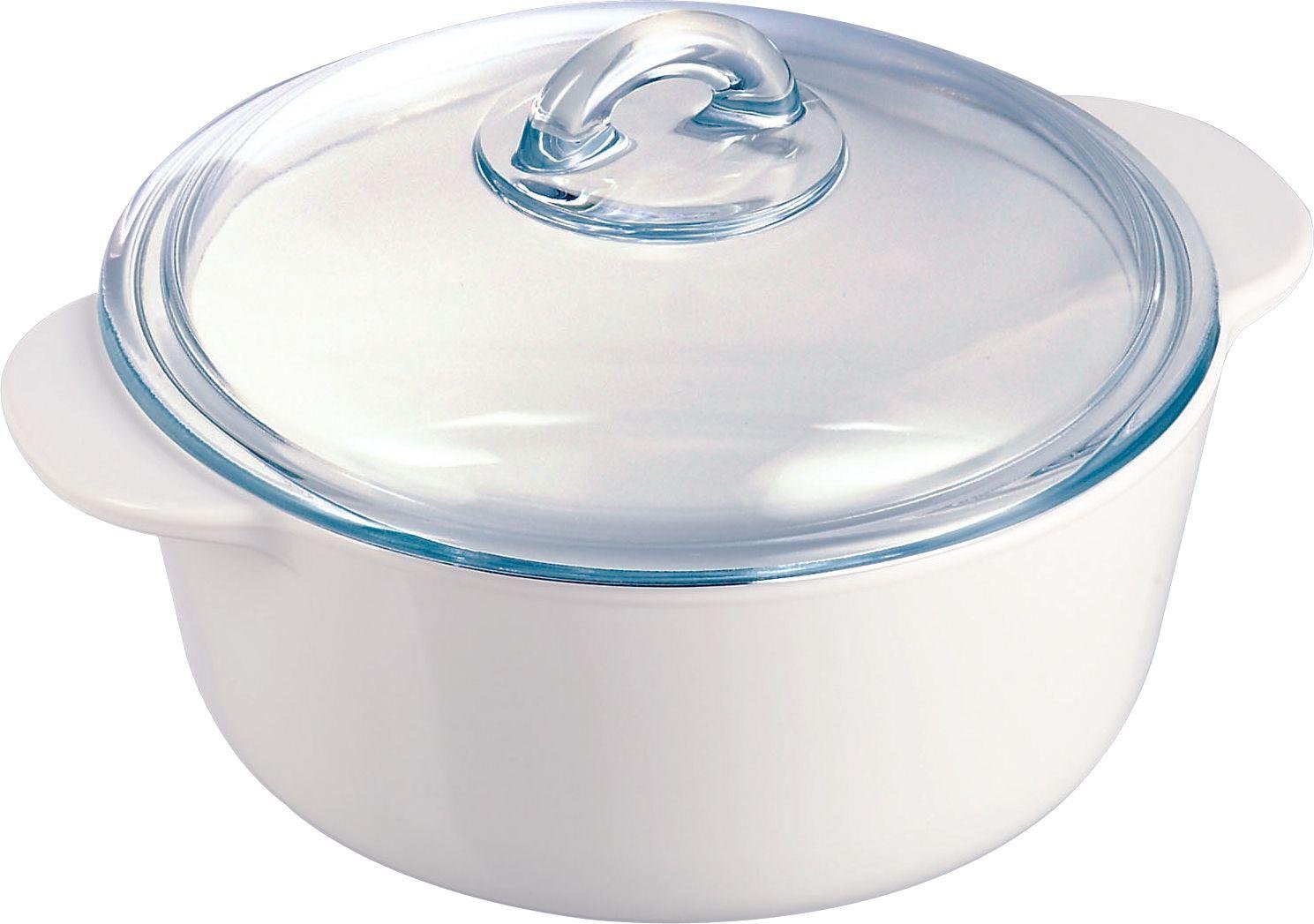 Pyrex Pyroflam 2 Litres Round Glass Casserole Dish