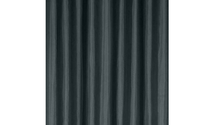 Buy Argos Home Plain Shower Curtain Jet Black Shower Curtains