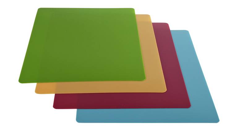 Argos Home Flexible Chopping Mats - Pack of 4