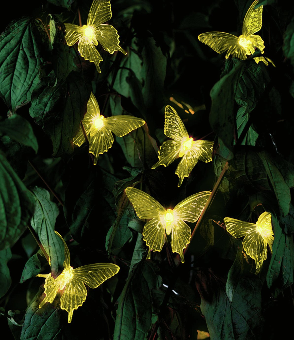 solar colour changing butterfly lights