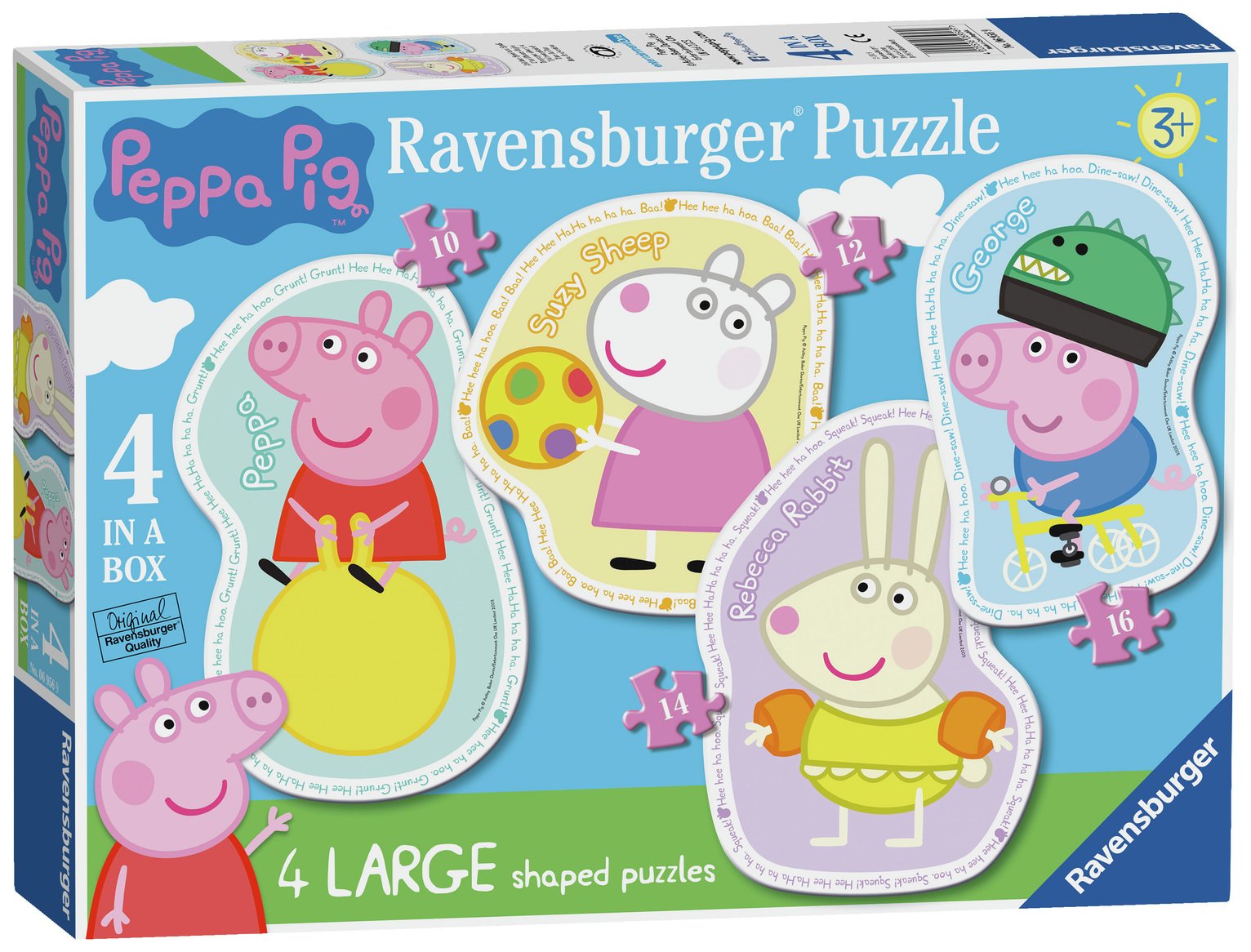 Ravensburger Peppa Pig 4 Large Shaped Jigsaw Puzzles