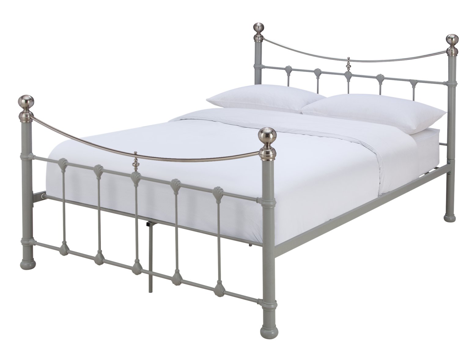 Argos Home Jayna Kingsize Metal Bed Frame - Grey