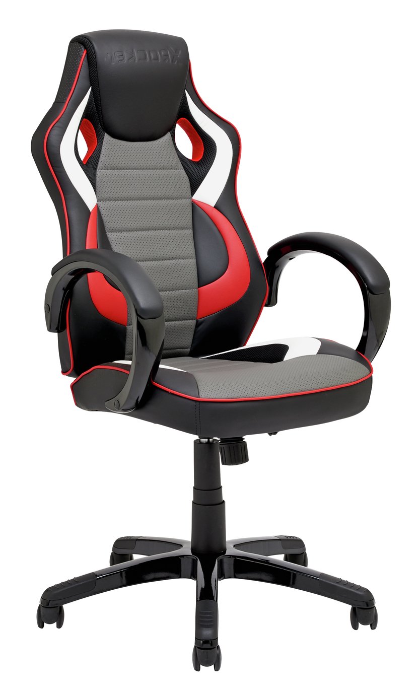 X-Rocker Druid Faux Leather Gaming Chair - Black